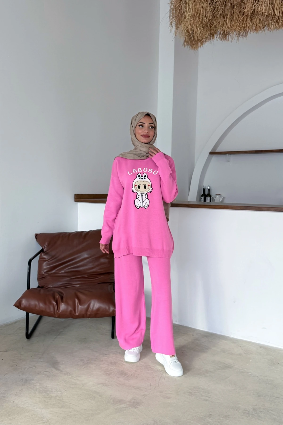 Labubu Triko Takım | Pembe