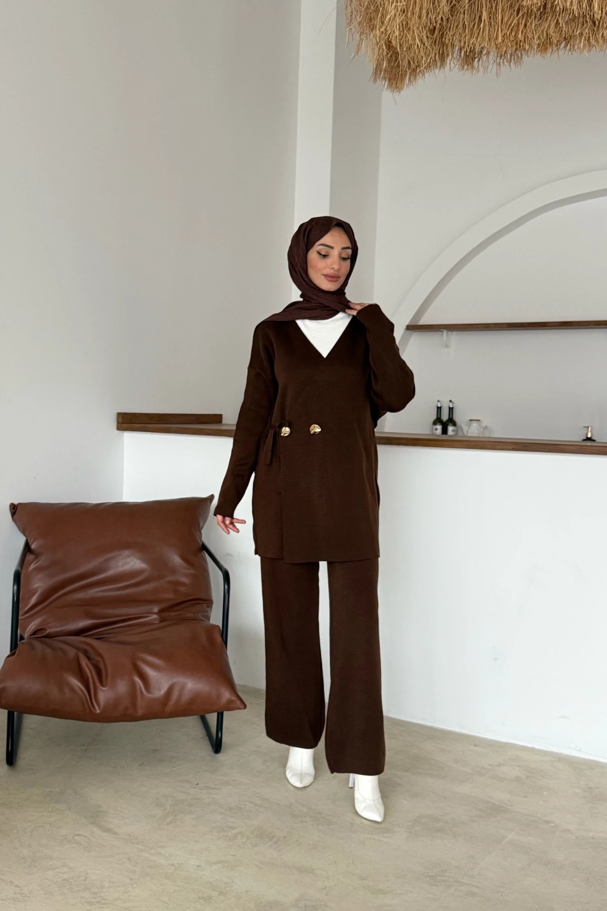 Mabel Triko Takım | Kahve