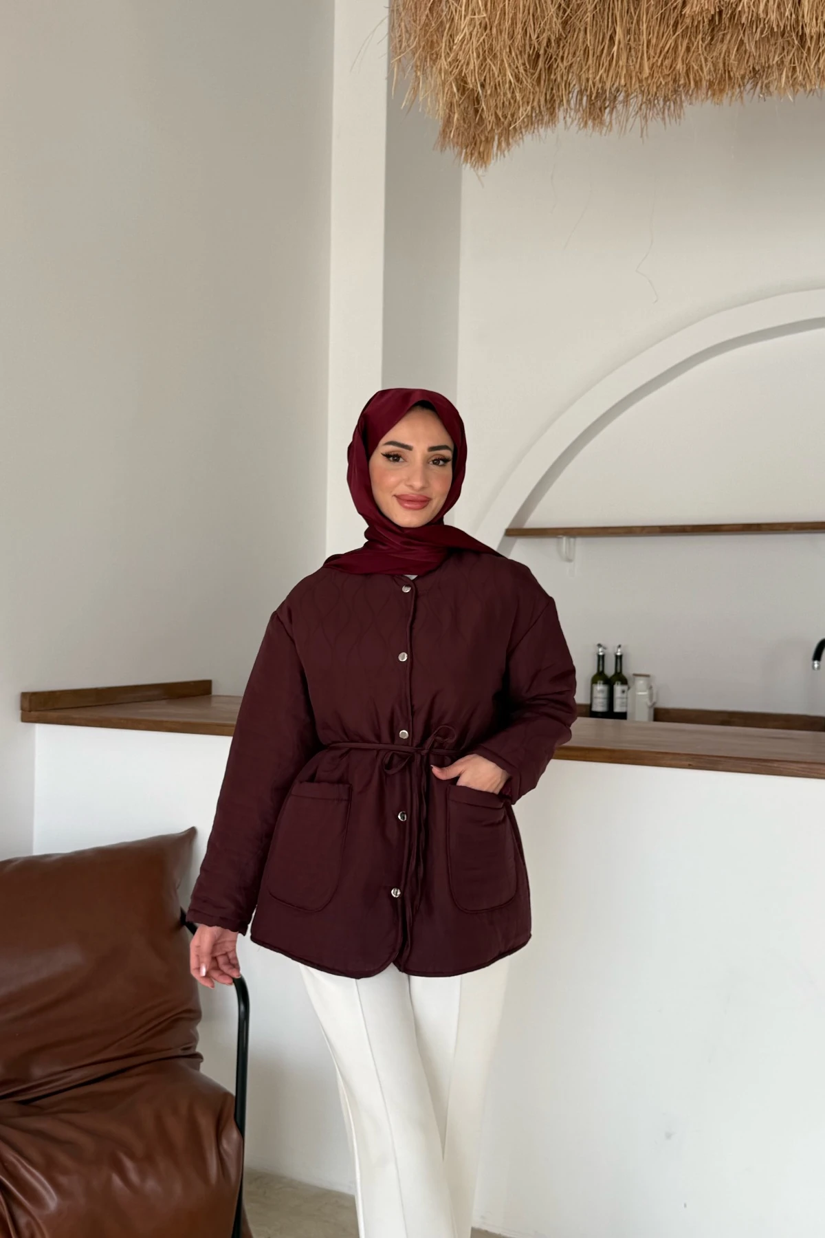 Ela Ceket | Bordo