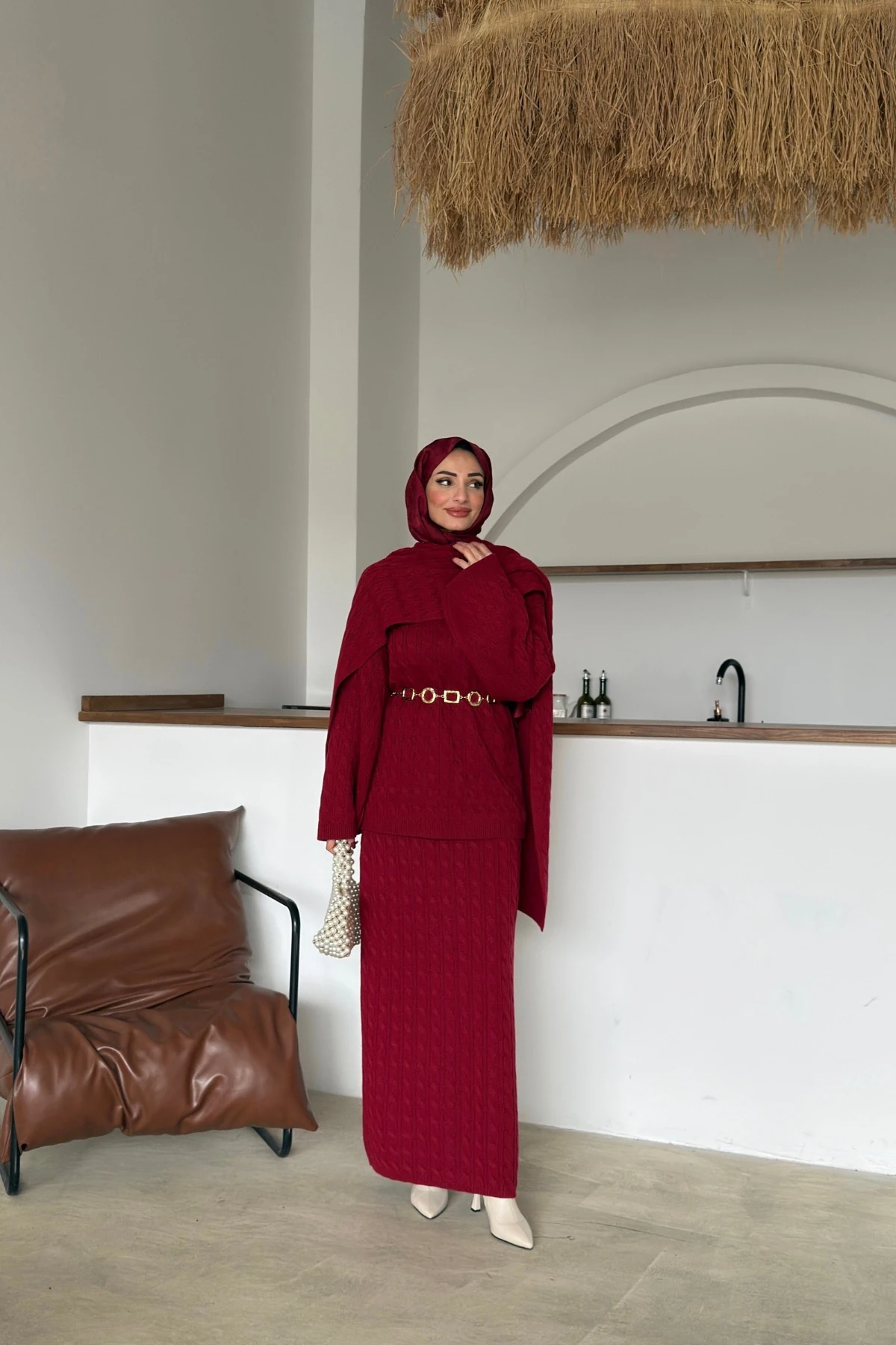 Luna Triko Takım | Bordo