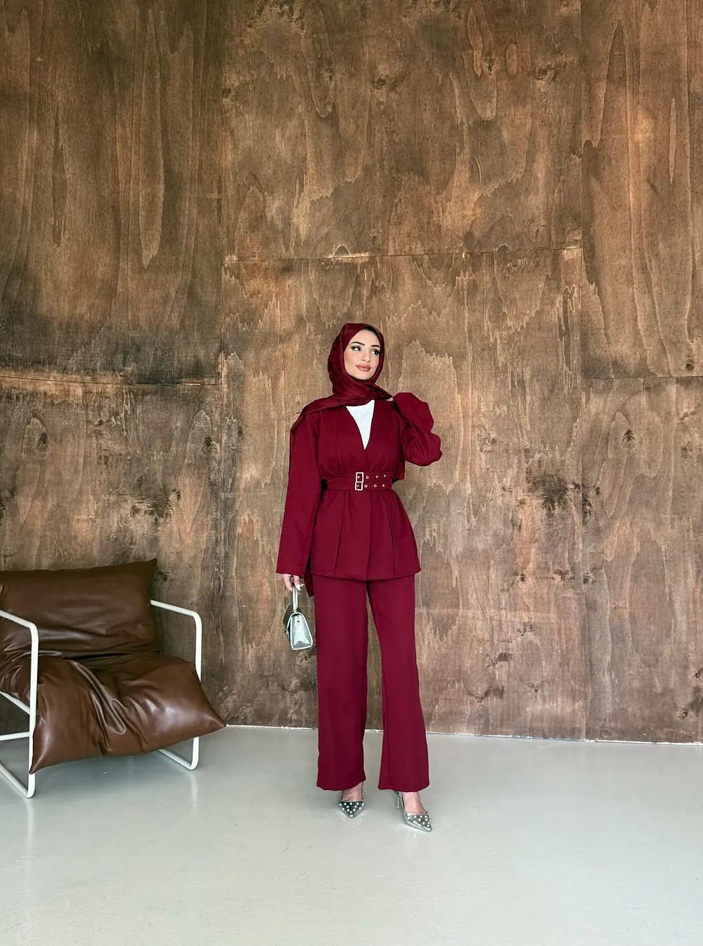 Slaw Takım Bordo